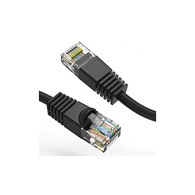 Axiom 18-inch Cat6 Cable W/boot (black) (C6MBK18INAX)