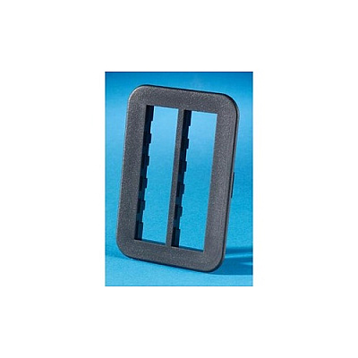 Leviton Bezel, Tj, 4 Hole Black (4030057700)