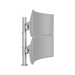 Atdec Heavy Duty Dual Monitor Mount For Heavier And Curved Monitors, Suits Flat Displays Up To 40lbs, Curved Displays Up To 26.5 Lbs, Silver (AWMS2LTH75HS)