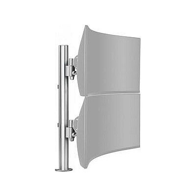 Atdec Heavy Duty Dual Monitor Mount For Heavier And Curved Monitors, Suits Flat Displays Up To 40lbs, Curved Displays Up To 26.5 Lbs, Silver (AWMS2LTH75HS)