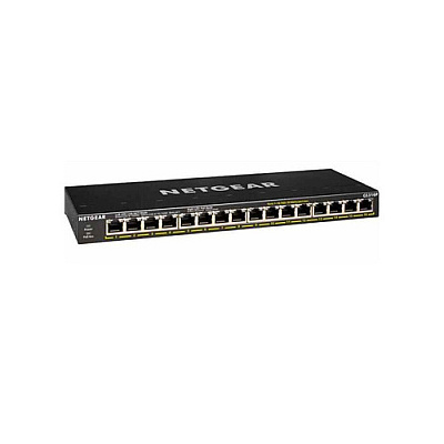 NETGEAR 16 Port Gig Poe Unmgd (GS316P100NAS)