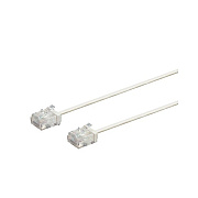 Monoprice Micro Slimrun Cat6 Ethernet Patch Cable - Stranded, 550mhz, Utp, Pure Bare Copper Wire, 32awg, 2ft, White (34231)