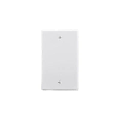 Monoprice 1-gang Blank Wall Plate_ White (34491)