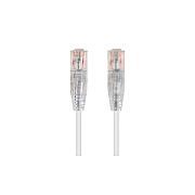 Monoprice Slimrun Cat6 Ethernet Patch Cable_ Snagless Rj45_ Stranded_ 550mhz_ Utp_ Pure Bare Copper Wire_ 28awg_ 50ft_ White (34642)