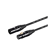 Monoprice Stage Right By Starquad Xlr Microphone Cable_ Optimized For Analog Audio - Gold Contacts_ Xlr-m To Xlr-f_ 24awg_ 25ft_ Black (35319)