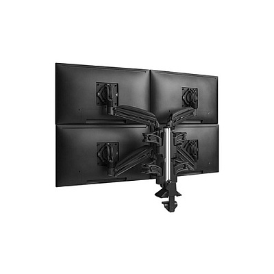Chief Manufacturing Kx Clmn Desk Mnt Quad 2l Arms Blk (KXC420B)
