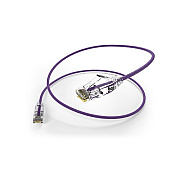 Uncommonx Clearfit Slim 28awg Cat6a Purple 2ft (CS6A02FPUR)