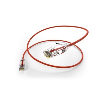 Uncommonx Clearfit Slim 28awg Cat6a Cable Red 3ft (CS6A-03F-RED)