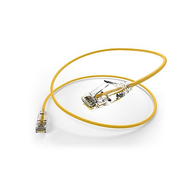 Uncommonx Clearfit Slim 28awg Cat6a Yellow 5ft (CS6A05FYLW)