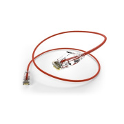Uncommonx Clearfit Slim 28awg Cat6a Cable Red 6ft (CS6A-06F-RED)