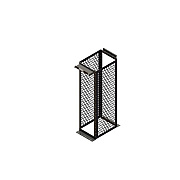 Leviton Mm20,rack,30 Chan,7sq Hole Rails Bk (MM2073038B)