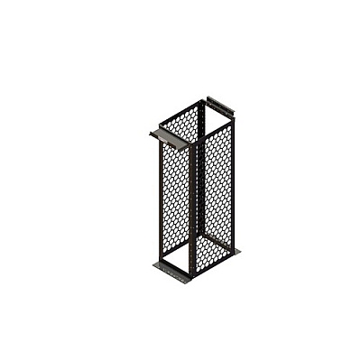 Leviton Mm20,rack,30 Chan,7sq Hole Rails Bk (MM2073038B)