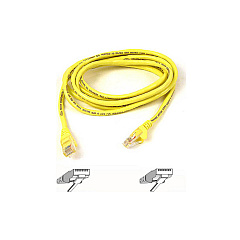 Belkin Cat6 Patch Cable Rj45m/rj45m 15ft Yellow (A3L98015YLWS)