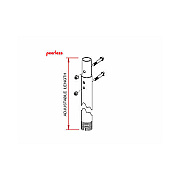 Peerless 3-5 Ft Adjustable Extension Column (ADD0305)