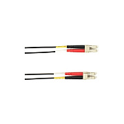 Black Box Om4 50/125 Multimode Fiber Optic Patch Cable - Ofnp Plenum, Lc To Lc, Black, 15-m (49.2-ft.), Gsa, Taa, Non-returnable/non-cancelable (FOCMPM4015MLCLCBK)