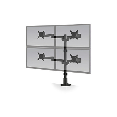 Hcw Distributing Quad Monitor Mount With Flexmount, Black (9163D28FM104)