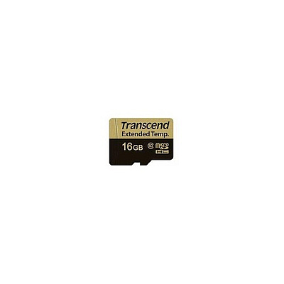 Transcend 16gb Microsd Class10, Mlc, Extended Temp (TS16GUSD520I)