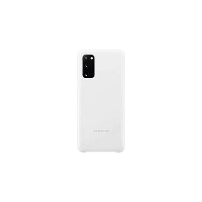 Samsung Galaxy S20 Silicone Cover, White (EFPG980TWEGUS)