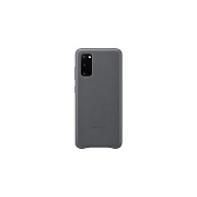Samsung Galaxy S20 Leather Cover, Gray (EFVG980LJEGUS)