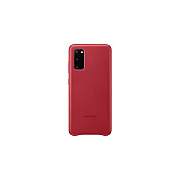Samsung Galaxy S20 Leather Cover, Red (EFVG980LREGUS)