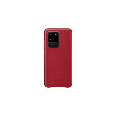Samsung Galaxy S20 Ultra Leather Cover, Red (EFVG988LREGUS)