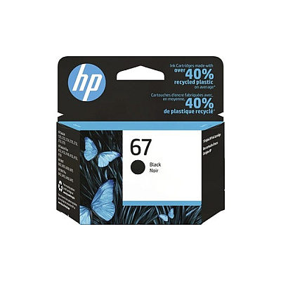 HP 67 Black Original Ink Cartridge (3YM56AN#140)