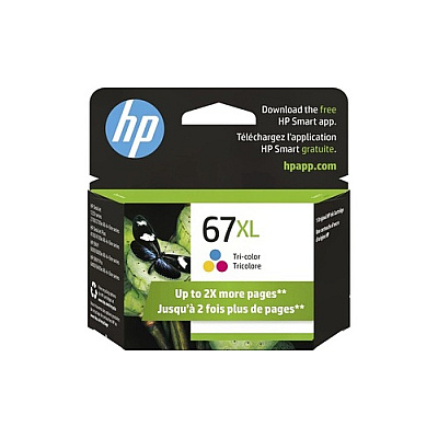 HP 67xl Tri-color Original Ink Cartridge (3YM58AN#140)