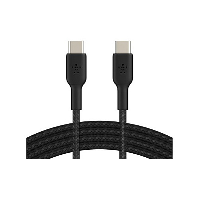 Belkin Braided Usbc To Usbc Cable,1m Blk (CAB004BT1MBK)