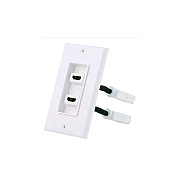 Monoprice Two-piece Inset Wall Plate W/hdmi Cable (7332)