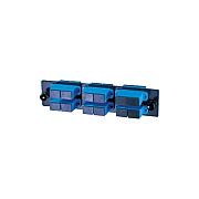 Leviton Panel,6/sc/dx/blue/cer/sm,1u,black (OFPSCD12AC)