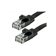 Monoprice Cat5e Flat Patch Cable_ 1ft Black (9545)