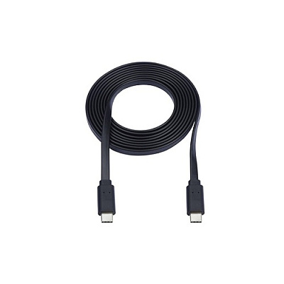 Tripp Lite Usb C To Usb C Cable Flat M/m Black 3ft (U040003CFL)