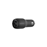 Belkin Dual Usba Carchgr 12wx2,blk (CCB001BTBK)