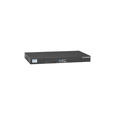 Black Box Console Server - Pots Modem, Dual 10/100/1000, 8-port, Taa (LES1708AR2)