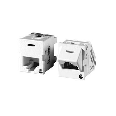 Leviton Tj,cat6,clrty,45deg,fg Wht (TJ645)