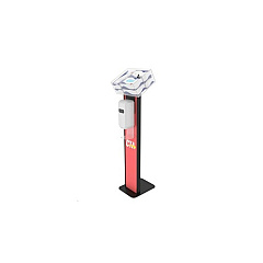 CTA Digital Premium Locking Sanitizing Station Stand (SANSTT2B)