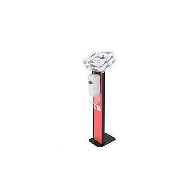CTA Digital Premium Locking Sanitizing Station Stand (SANSTT2B)