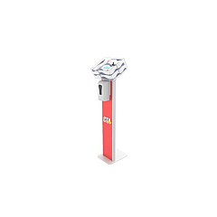 CTA Digital Premium Locking Sanitizing Station Stand (SANSTT2W)