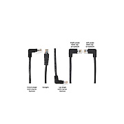 Black Box Cat6 250-mhz Molded Angled Stranded Ethernet Patch Cable - Unshielded (utp), Cm Pvc (rj45 M/m), Blue, 3-ft. (0.9-m) (EVNSL216000390DU)