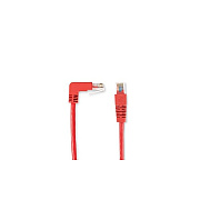 Black Box Cat5e 100-mhz Molded Angled Stranded Ethernet Patch Cable - Unshielded (utp), Cm Pvc (rj45 M/m), Red, 1-ft. (0.3-m) (EVNSL23E000190DS)