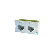 Leviton Sii,clrty5e,t568a/b 2port,2/8p8cfg Wht (S225E00)
