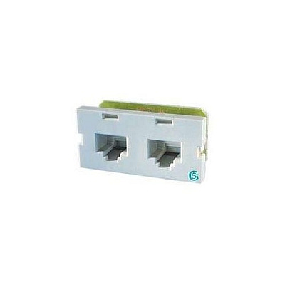 Leviton Sii,clrty5e,t568a/b 2port,2/8p8cfg Wht (S225E00)