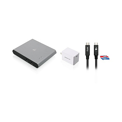 Iogear 2-port Usb-c Kvm W/power Kit (GUD3C04PWRKIT)