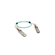 Black Box Qsfp 100-gbps Active Optical Cable (aoc) - Cisco Qsfp-100g-aoc15m Compatible, Aqua, 15-m (49.2-ft.) (QSFP100GAOC15MBB)