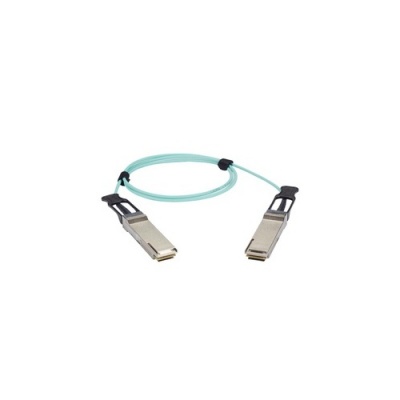 Black Box Qsfp+ 40-gbps Active Optical Cable (aoc) - Cisco Qsfp-h40g-aoc15m Compatible, Aqua, 15-m (49.2-ft.) (QSFPH40GAOC15MBB)