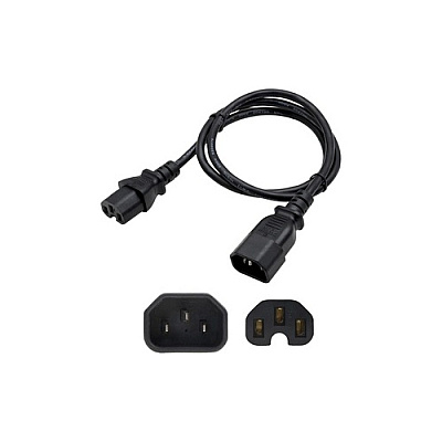Add-On 8ft C14/c15 Pwr Cbl 100-250v 15a Bk (ADDC14C1514AG8F)