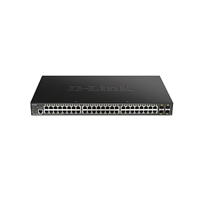 D-Link Dgs-1250-52xmp-6kv 52-port Smart Managed Gigabit Poe Switch With 10-gigabit Uplinks (DGS125052XMP6KV)