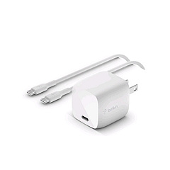 Belkin 30w Usb-c Chrg,gan,1m,c-c Cbl,wht (WCH001DQ1MWHB6)