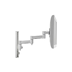 Atdec Full Motion Monitor Arm Channel Mount, Suits Flat Screen Monitors Up To 26.5 Lbs, Curved Screen Monitors Up To 17.6 Lbs, Silver (AWMS46W35S)