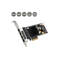SIIG 4p Gigabit Ethernet Poe Pcie Card (LBGE0811S1)